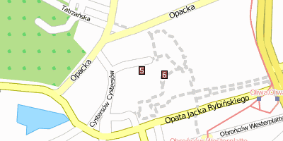 Dom zu Oliva Stadtplan