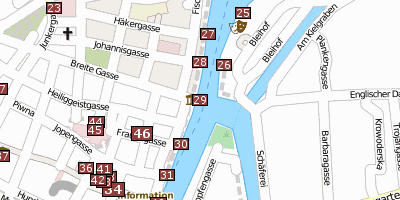 Stadtplan Krantor  Danzig