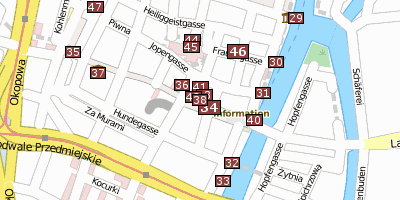 Stadtplan Langer Markt Danzig