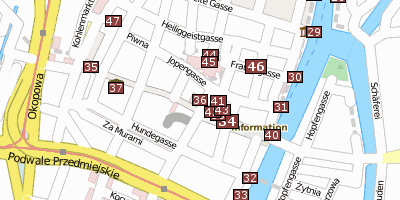 Stadtplan Rechtstädtisches Rathaus Danzig Danzig